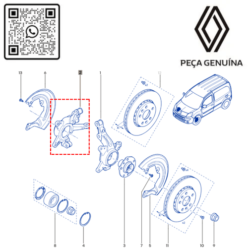 RN 755590 8200755590 MANGA DE EIXO DIANT. DIR. KANGOO ELETRICA - 5